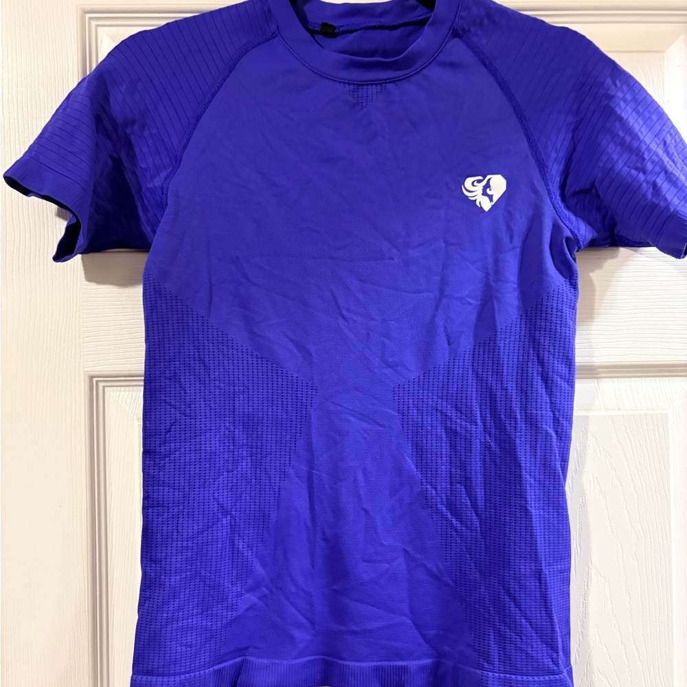 Women’s Best Seamless Short Sleeve Performance Top | Sapphire Blue